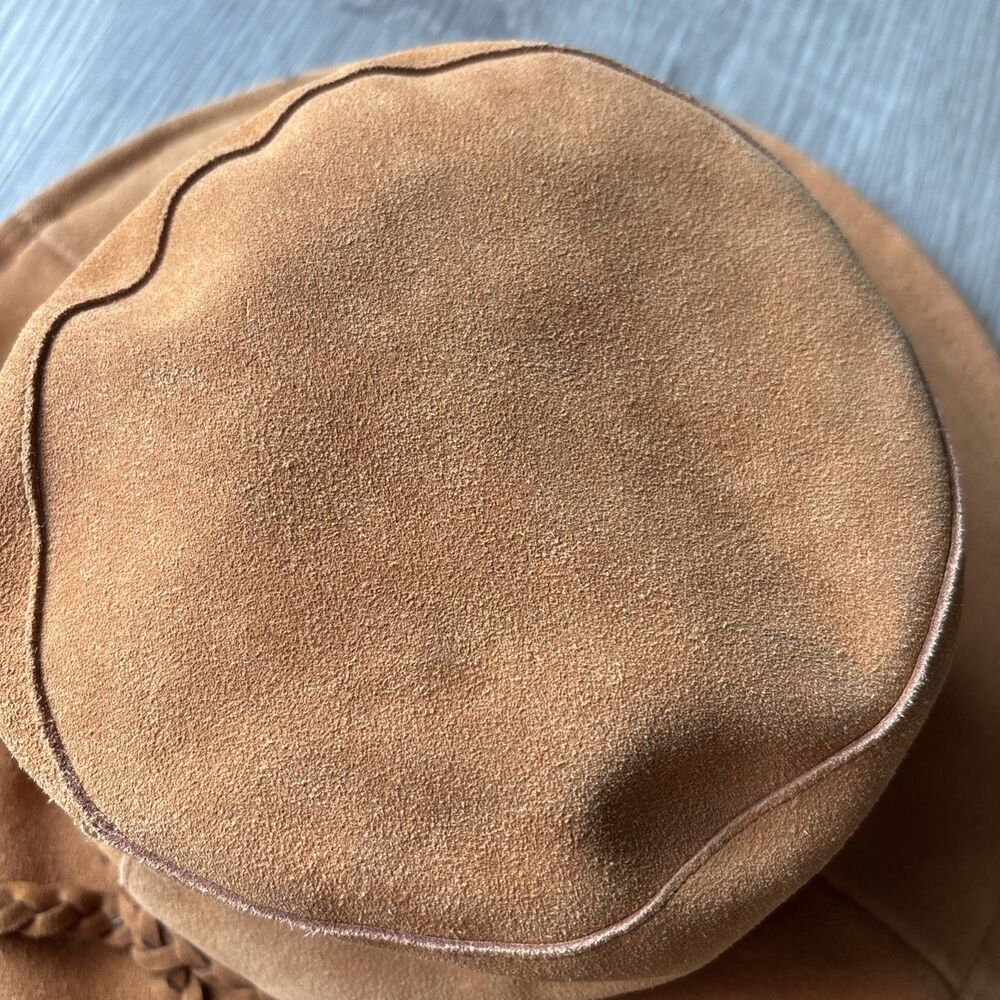 Free People Tennessee Suede Floppy Bucket Hat Boho Hippie Festival One Size - Picture 6 of 14